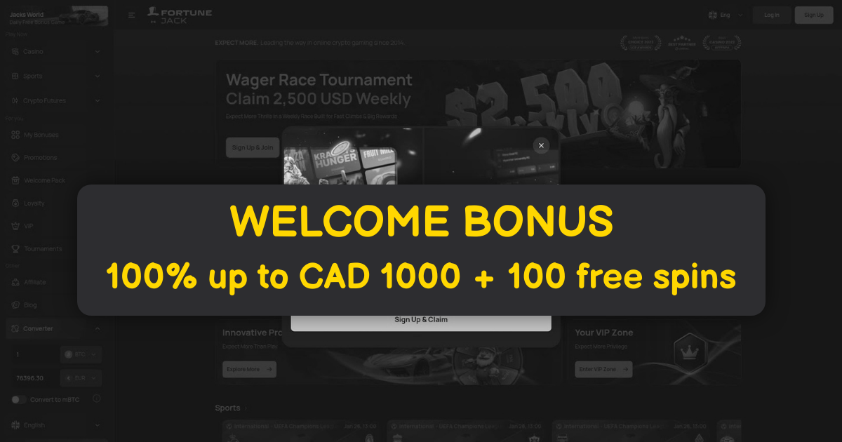 FortuneJack Casino - Canada's Fast Payout Casino